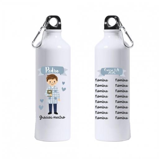 Botella Personalizada Maestro Dibujo con nombres de alumnos [0]
