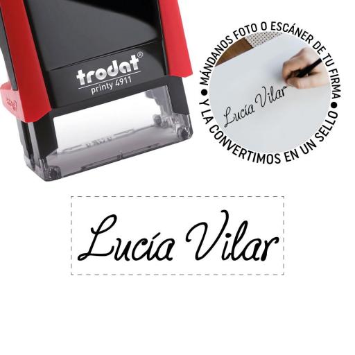 Sello Textil con Nombre Personalizado con tu Propia Firma