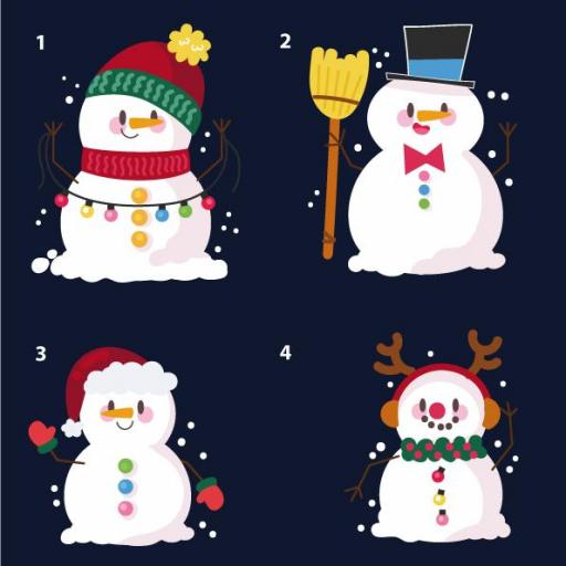 4 Sudaderas familia Navidad muñecos de nieve [1]