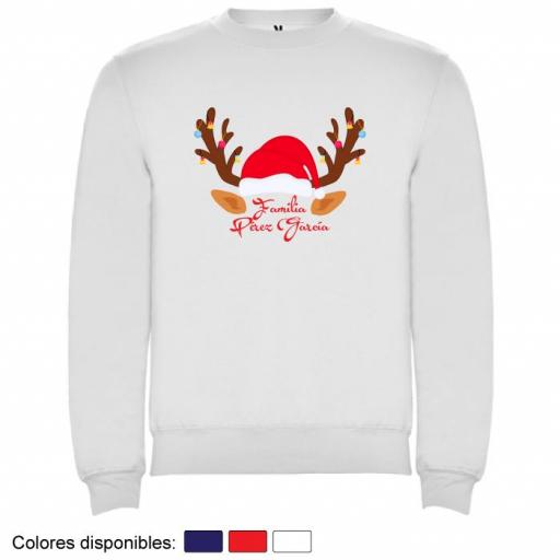 1 Sudadera Familia Navidad Reno con Gorro [1]