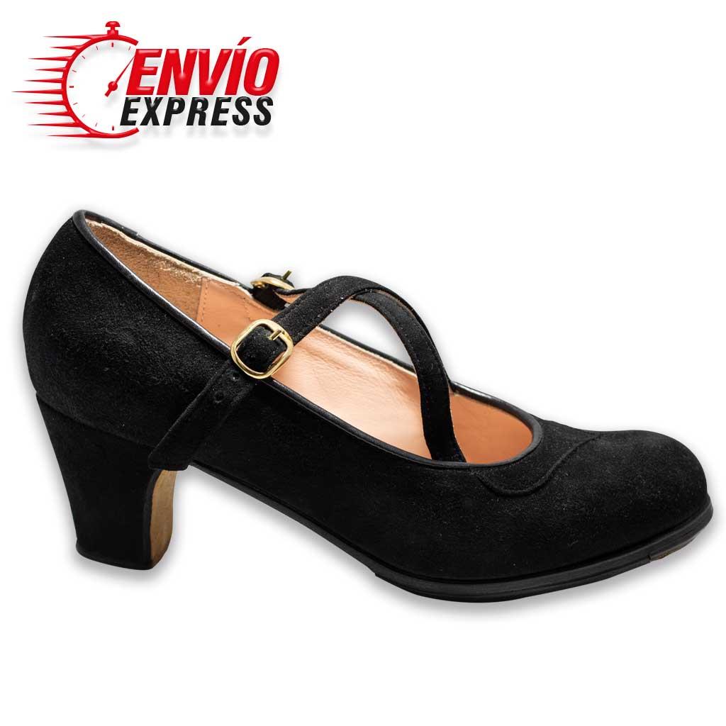 Zapatos Flamenco Piel Cruzado con Forro Interior para Comprar