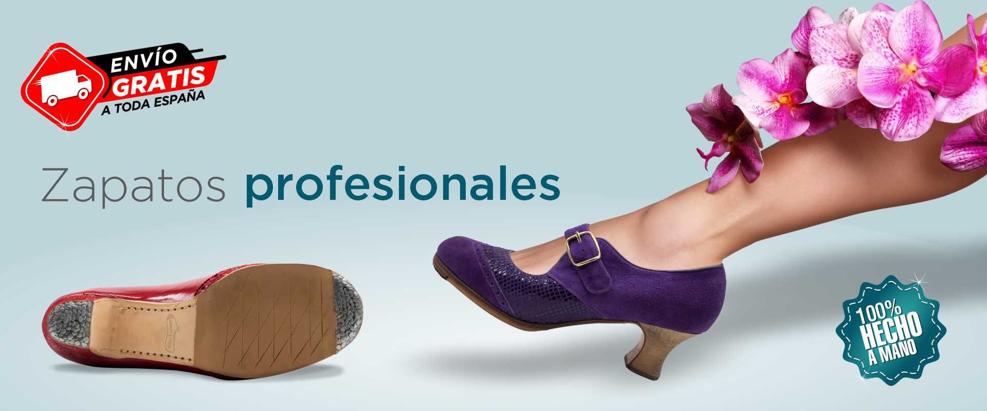 Tienda online especializada en la fabricación artesanal y venta de zapatos  para el baile flamenco, amplio y permanete stock de calzado flamenco, envío  de stock en 24h a cualquier destino, recibe tu