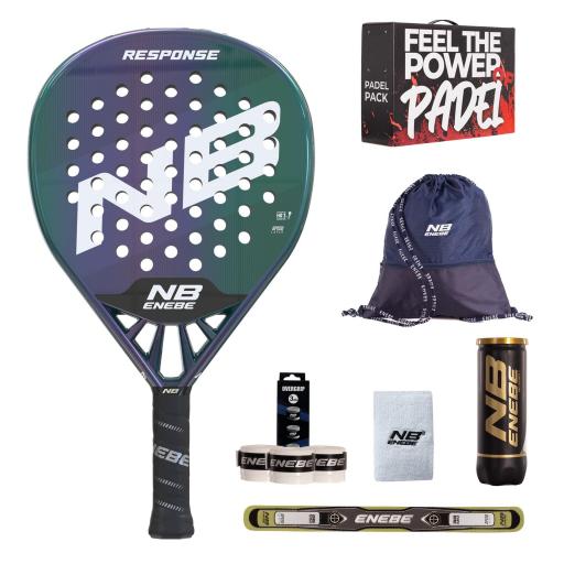PACK PALA PÁDEL ENEBE RESPONSE FIBER BLUE [0]