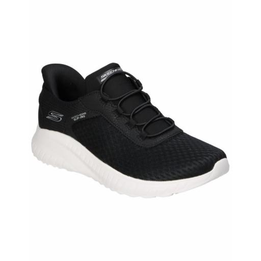 Zapatillas veganas para mujer SKECHERS Slip-ins: BOBS Sport Squad Chaos 117504-BLK negro [1]
