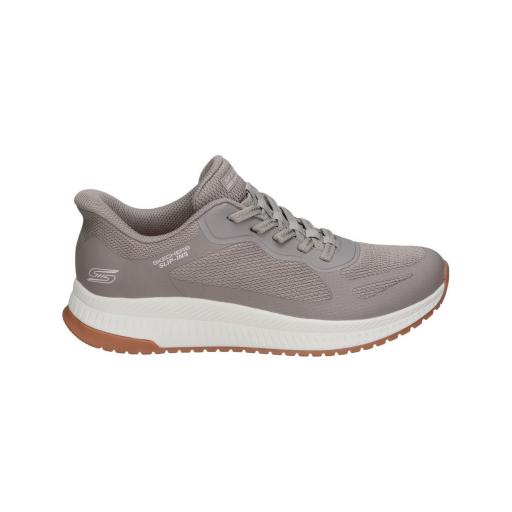 Zapatillas para mujer BOBS SQUAD color taupe de slip-ins SKECHERS 117624-tpe