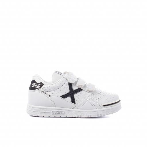 Zapatillas Munich G3 KID PROFIT VELCRO color blanco1514007