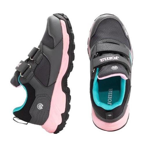 Zapatillas niñas JOMA SAJO JR 2512 GRIS OSCURO ROSA [1]