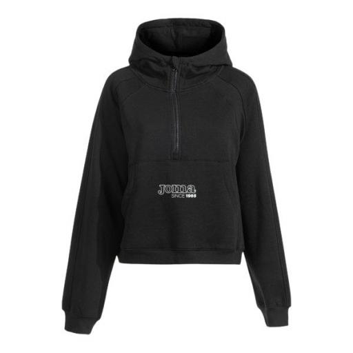  SUDADERA  para mujer CON CAPUCHA MIMETIC NEGRO 902440.100 [0]