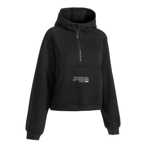  SUDADERA  para mujer CON CAPUCHA MIMETIC NEGRO 902440.100 [1]