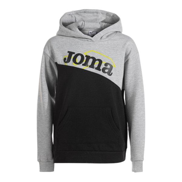 SUDADERA PARA NIÑOS CON CAPUCHA PARK NEGRO GRIS MELANGE 500799.111