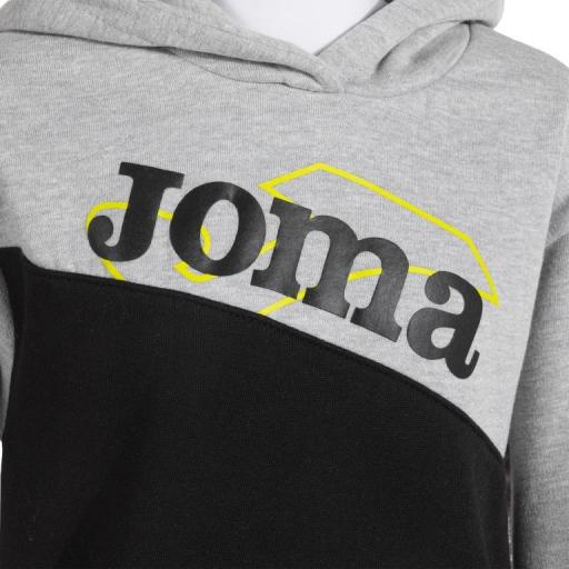 SUDADERA PARA NIÑOS CON CAPUCHA PARK NEGRO GRIS MELANGE 500799.111 [3]