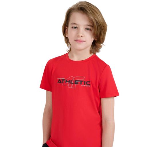 4F Camiseta deportiva de secado rápido para niño - roja tftsm1209 [1]