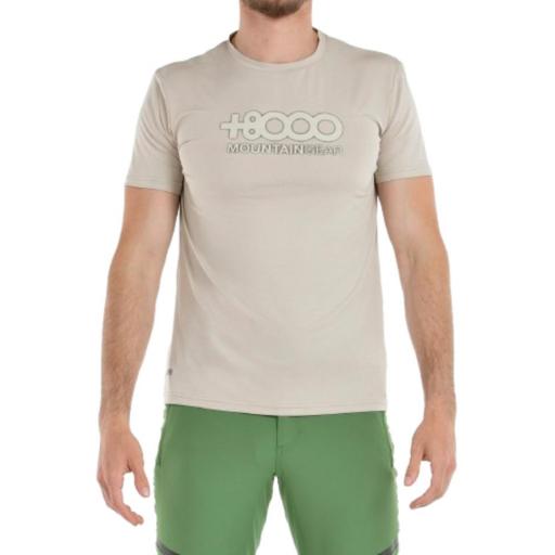 +8000 PIPE. Arena Vigoré. Camiseta manga corta Trekking Hombre.