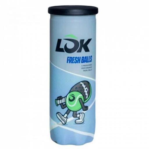 BOTE 3 PELOTAS DE PÁDEL LOK FRESH