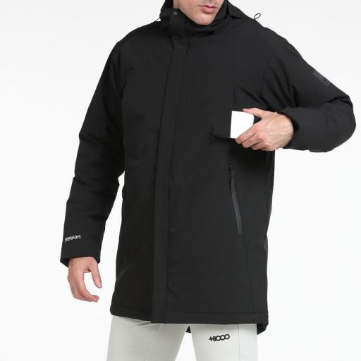 Abrigo para Hombre +8000 ISRA. Negro [2]