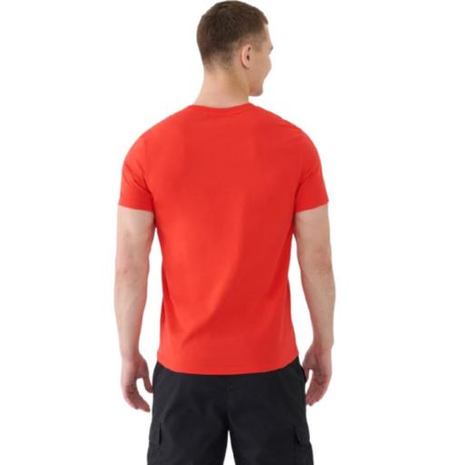 CAMISETA BÁSICA REGULAR FIT PARA HOMBRE. 4F TTSHM2256. Rojo [1]