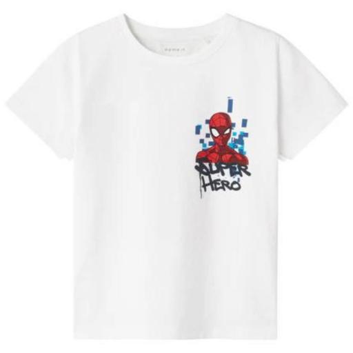 CAMISETA NAME IT MIZZ SPIDERMAN NIÑO. Blanco 13235495 [0]