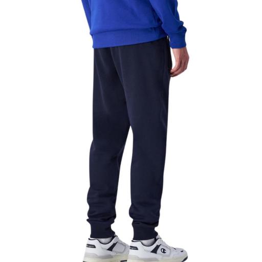 CHAMPION 220299 BS501 Azul marino – Pantalón Chándal Hombre Rib Cuff con Bolsillos Cremallera [1]