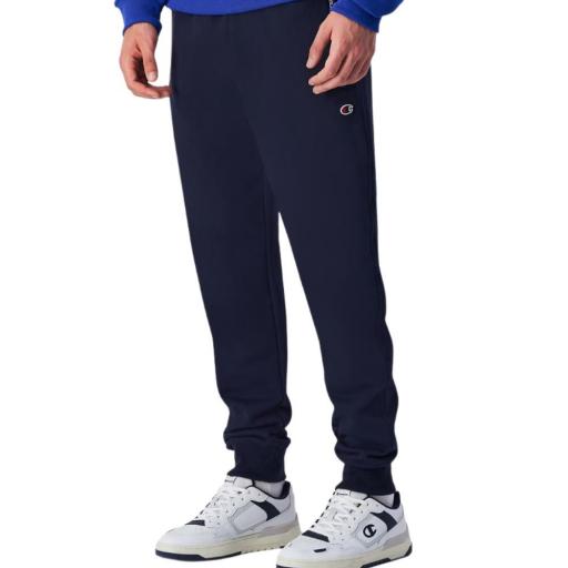 CHAMPION 220299 BS501 Azul marino – Pantalón Chándal Hombre Rib Cuff con Bolsillos Cremallera [0]