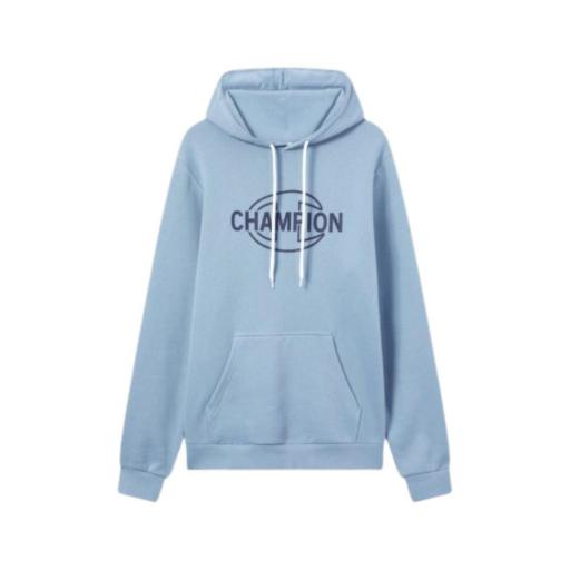 CHAMPION 221647 Azul – Sudadera Hombre con Capucha y Bolsillo Canguro de Felpa Suave [4]