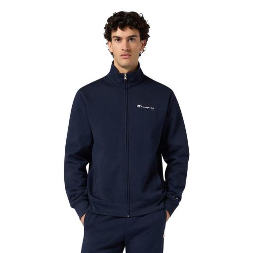 CHAMPION 221786 BS501 Hombre – Chándal Deportivo Azul marino con Cremallera y Cintura Elástica [1]
