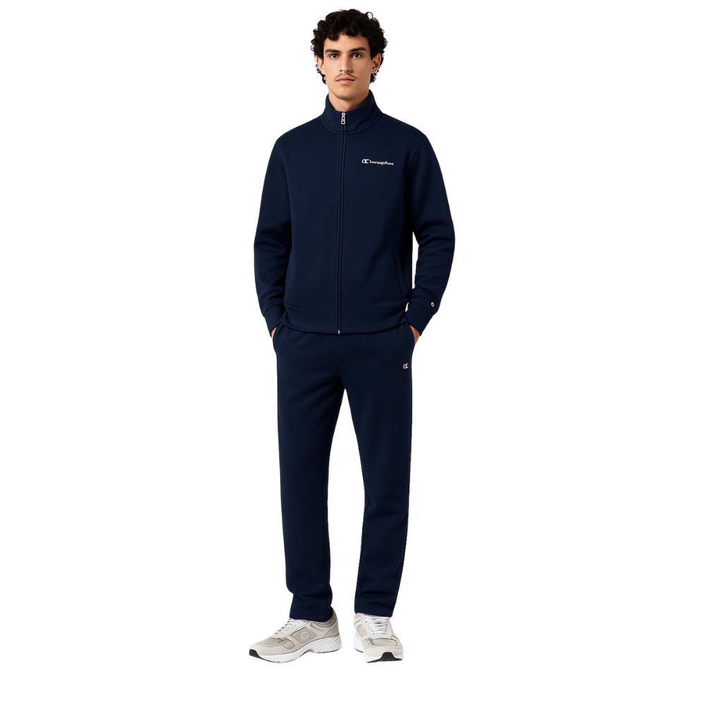 CHAMPION 221786 BS501 Hombre – Chándal Deportivo Azul marino con Cremallera y Cintura Elástica