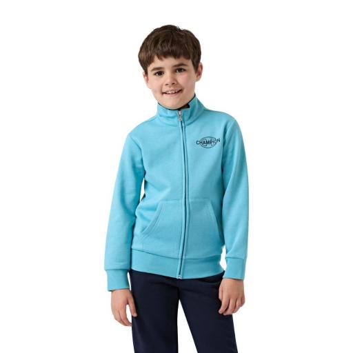 CHAMPION 307261 BS205 Azul Claro – Chándal Niño con Cremallera Completa e Interior Afelpado [1]
