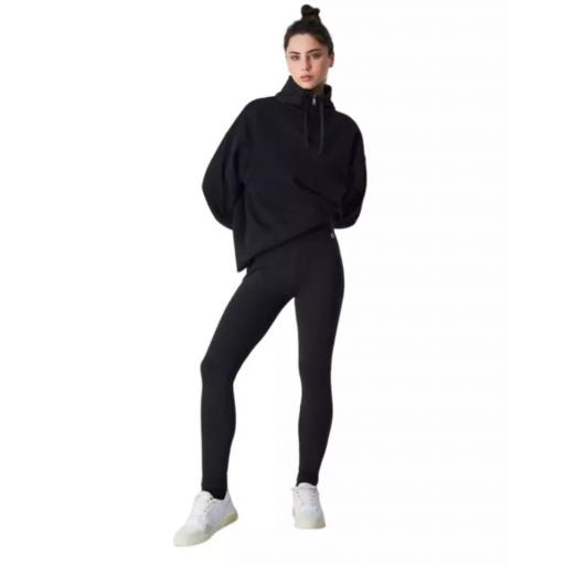CHAMPION Soft Fleece Leggings Mujer Black – Mallas de Felpa Suave y Cálida 117567 [2]