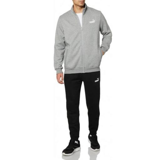 CHÁNDAL ADULTO PUMA ESSENTIALS GRIS NEGRO. 585841 03