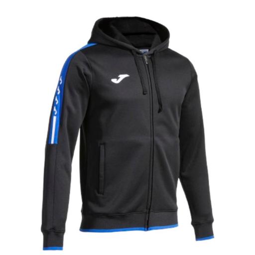 CHAQUETA CON CAPUCHA JOMA OLIMPIADA Black-Royal. 103707.107