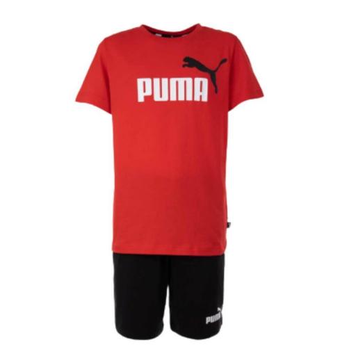 Conjunto deportivo Niño Puma Short Jersey. 847310 Red/black.