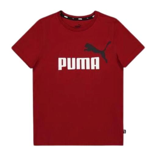 Camiseta Algodón Niño PUMA ESS+ 3 Col Logo tee. Red