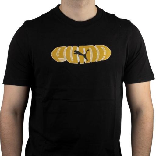 Camiseta Hombre PUMA ESS+ GRAPHIC. 686890 01 Black [1]