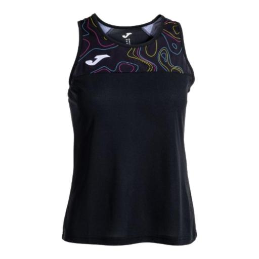 Camiseta Mujer JOMA TORNEO CAPSULE Tirantes. Black. 902444.100