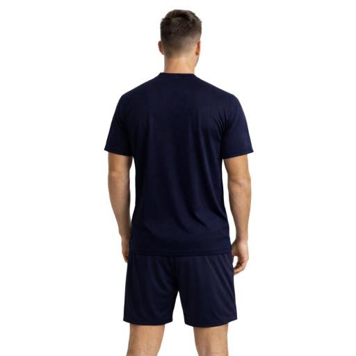 Camiseta Pádel Hombre ENEBE MAGNETO Blanco/Azul Marino – Técnica Transpirable 100% Poliéster [1]