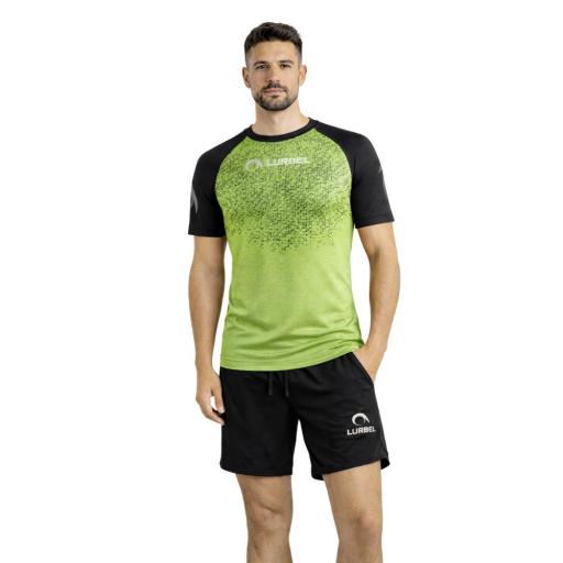 Camiseta Running Hombre Lurbel Samba Pixel – Técnica, Ligera y Antibacteriana