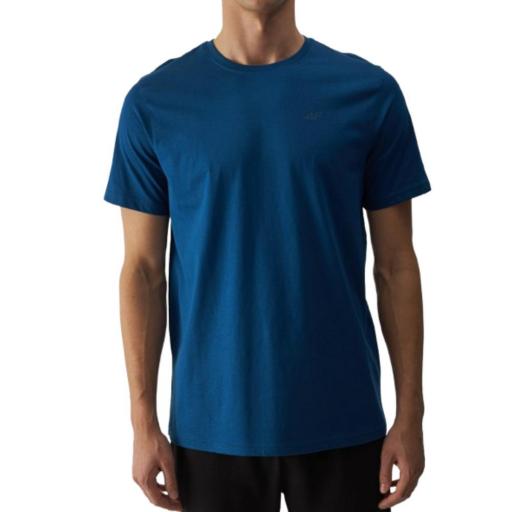 Camiseta hombre 4F 4FWMM00TTSHM1843 Azul.