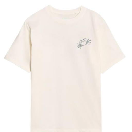 Camiseta oversize para niño con estampado 4F TTSHM1914- blanca  [3]