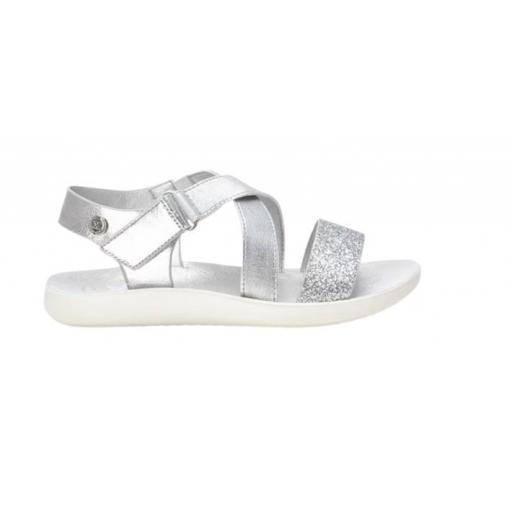 Sandalia para niñas XTI plata 150866