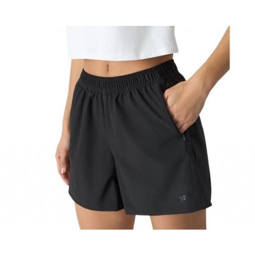 SHORTS DE PLAYA PARA MUJER 4F. NEGRO UBDSF094 [1]