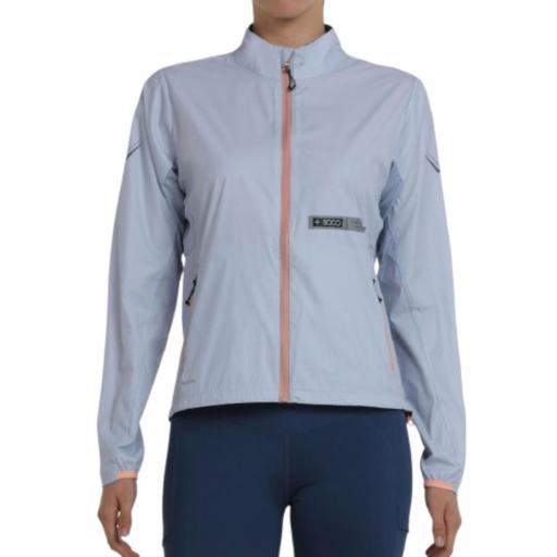 Cortavientos para mujer running +8000 BESTI. Gris Azulado [0]