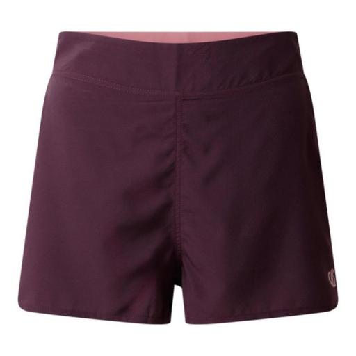 DARE2B OFF TRAIL SHORT. DWJ625 Deep Plum .  Pantalones cortos todoterreno para mujer. [3]