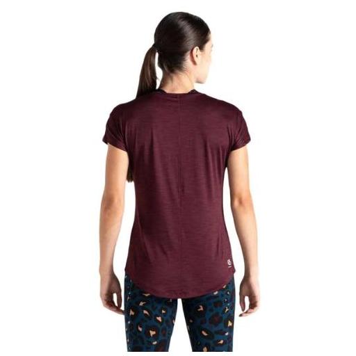 Dare2B Camiseta de manga corta Vigilant. DWT455 Deep Plum. [1]