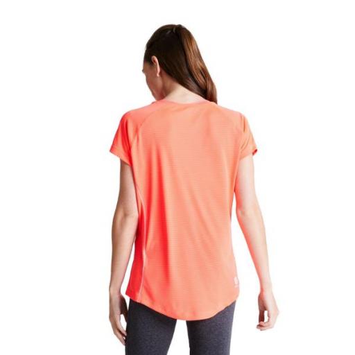 DARE2B Corral Tee. DWT506 Fiery Coral. Camiseta Mujer. [2]