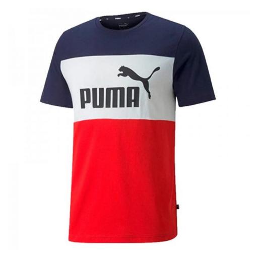 PUMA Camiseta Niño ESS+ COLORBLOCK 846127-11 Marino Rojo. [2]
