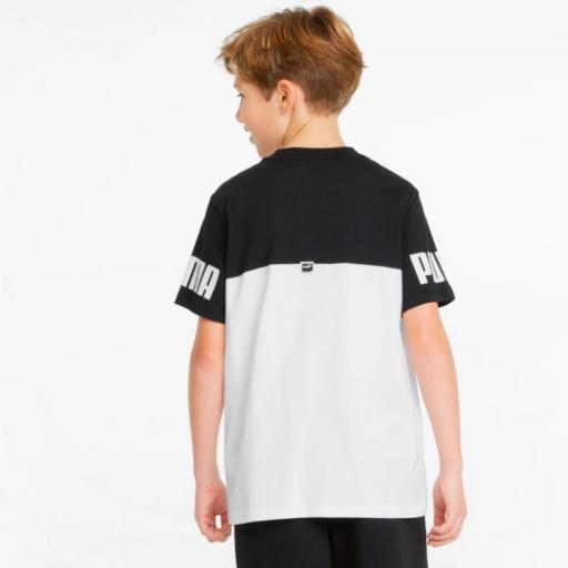 PUMA Camiseta Junior Power Tee. Black/white. 847305 01 [1]