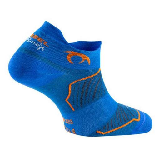 LURBEL TINY Calcetines Running. Royal blue/orange. [1]
