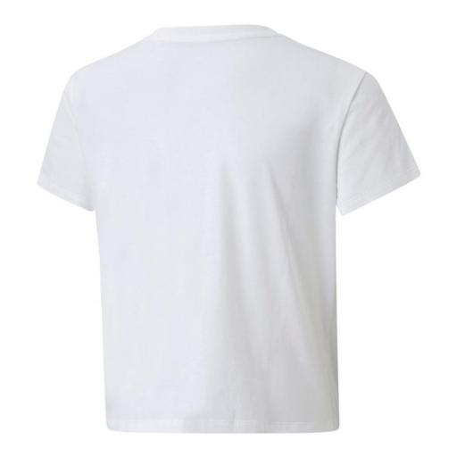 PUMA Camiseta Niña Alpha Knotted Tee White. 846949 02 [1]