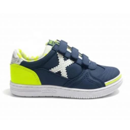 Zapatillas Munich G-3 Kid Vco 459 Infantil Azul. 1514459