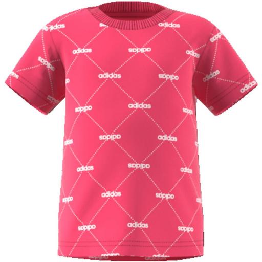 Camiseta Bebé Adidas Linear Graphic. E7946 Real Pink/white. [1]